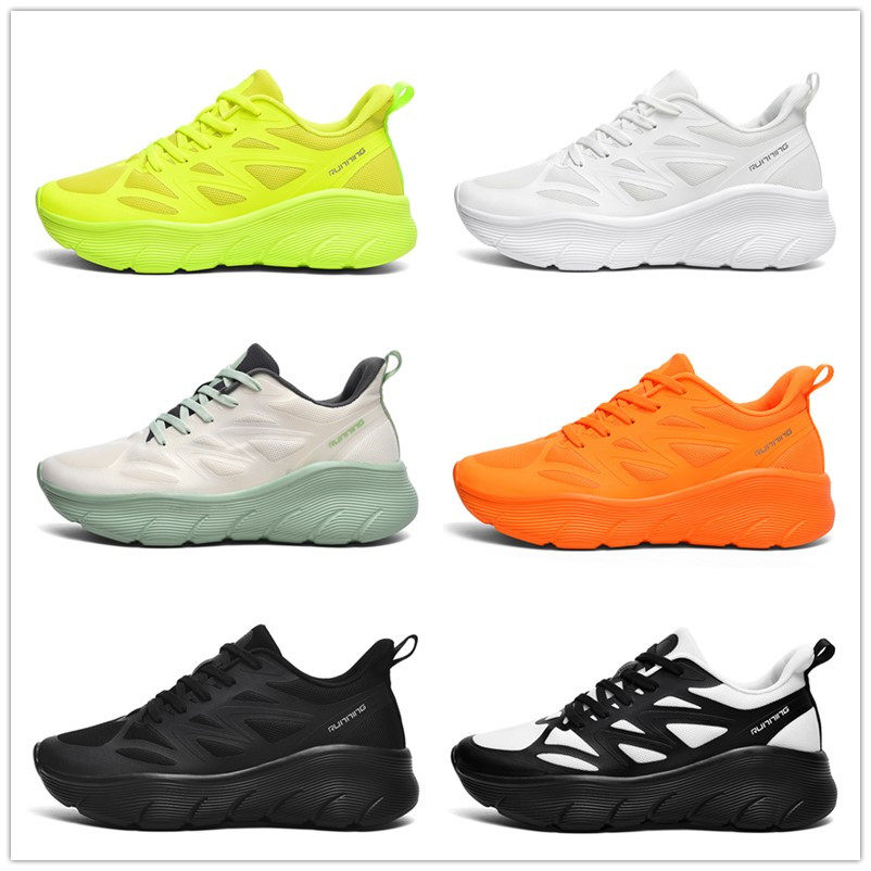 2025跨境新款轻便跑步鞋男女情侣款时尚缓震轻便防滑学生运动鞋