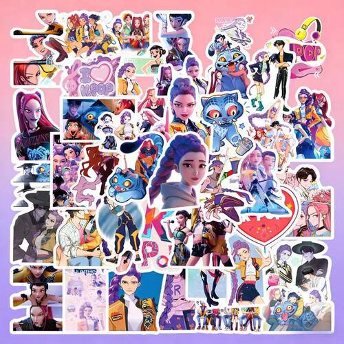 Witch Group Stickers 55/61PCS Cartoon Waterproof AestheticCu