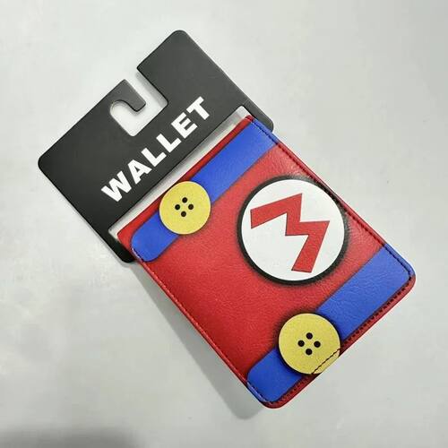 Super Mario Peripheral Wallet Teen Short PU Painted Print Co