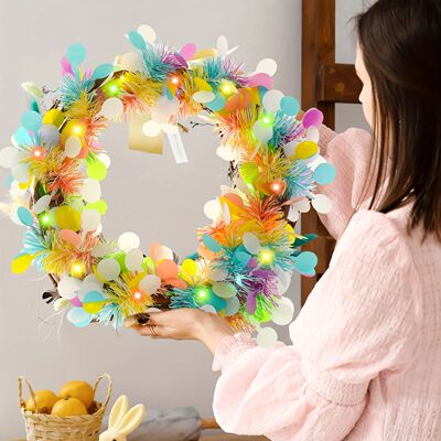 2m Colorful LED Easter Egg Tel Garland DIY Decorations with