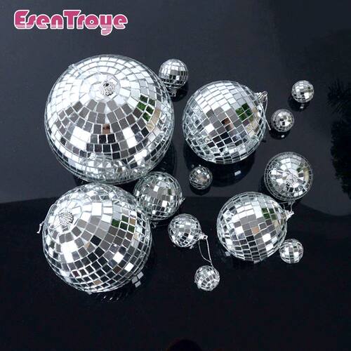 2-10cm Mirror Disco Ball 70s Party Decorations Reflective Ha
