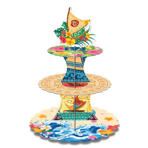 3Tier Moana Sailing Adventure Party Cake Display Stand Birth