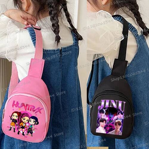 Anime Cartoon Children's Chest Bag Cute Cartoon Crossbody Ba
