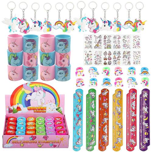 62Pcs Unicorn Party Favors Unicorn Party Gift Supplies for B