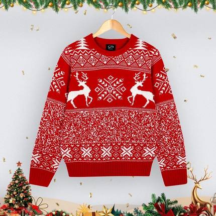 Winter New Ugly Christmas Party Sweater Pullover Long Sleeve