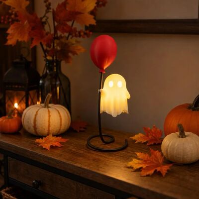 Spooky Ghost Night Light Halloween Vibe Cute Ghost Ornament