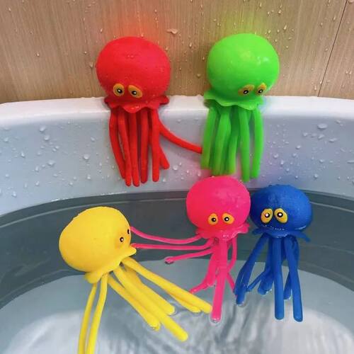 Squeeze Water Octopus Stress Relief Toy Children Bathing Pla