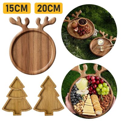 Christmas Tray Plate Elk Christmas Tree Appetizer Platter Su