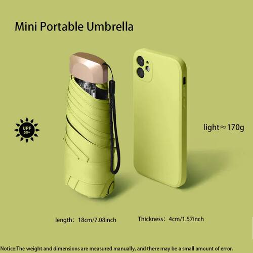 Outdoor Mini Sun Umbrella UV Protection Ultralight Folding F