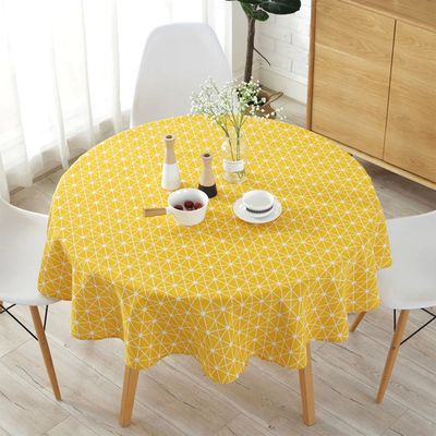 Round Tablecloth Washable Table Cloth Decorative Table Cover