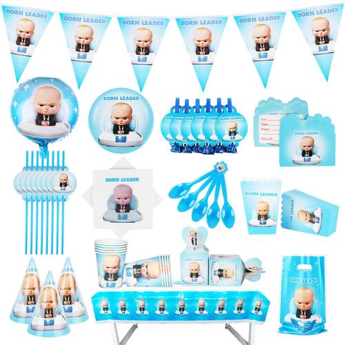New Baby Boss Boy's Favorite Birthday Party Balloon Decorati