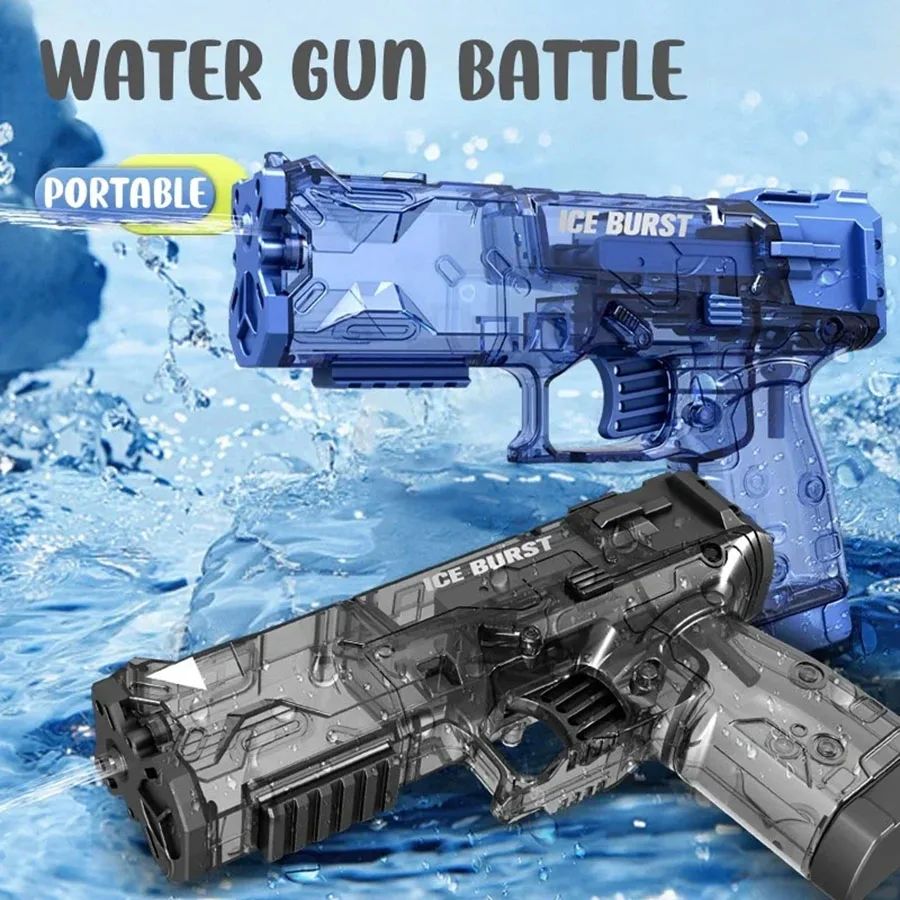 Portable Children Water Gun Manual Ice Burst Automatic Reloa