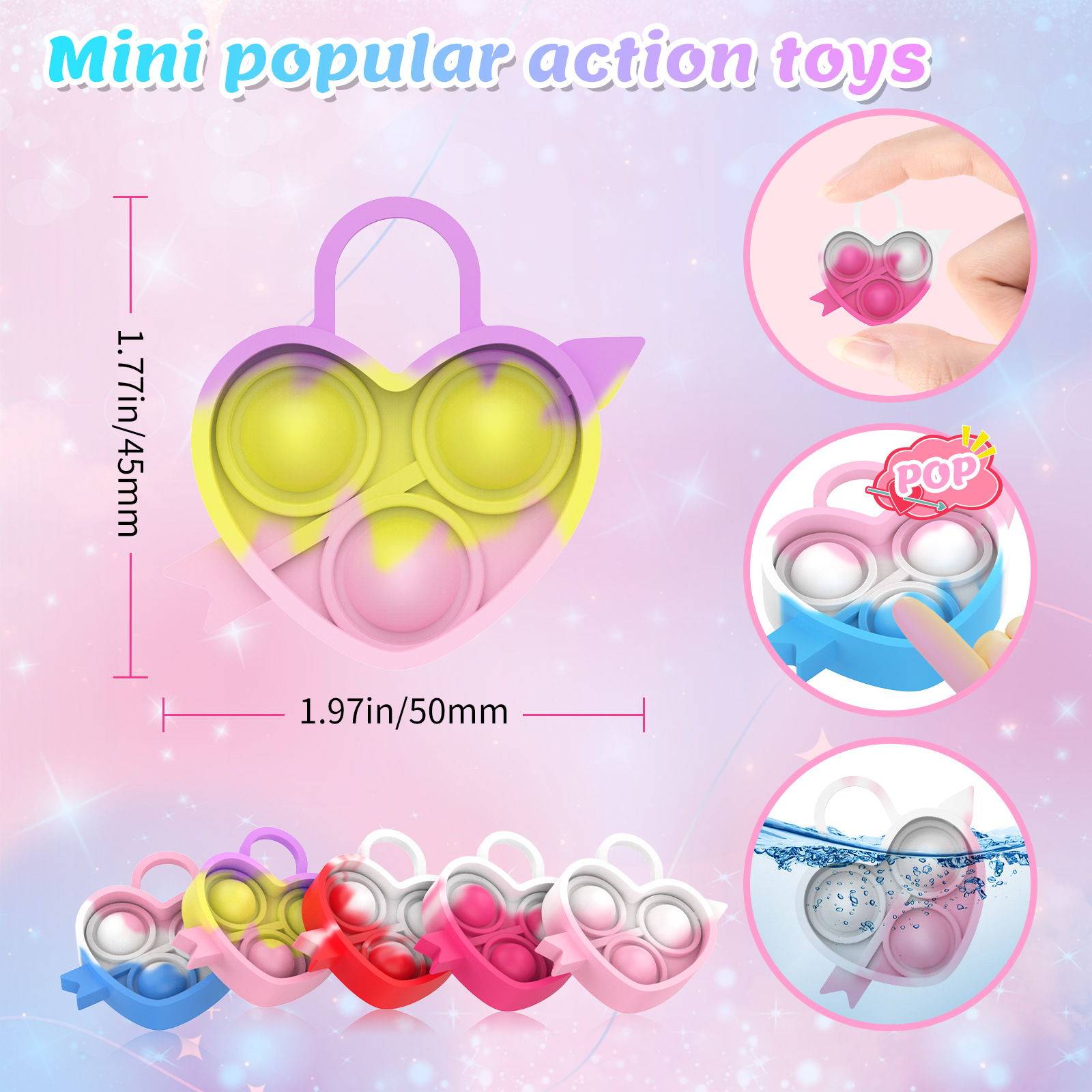 Easter Finger Bubble Music Decompression Toy Christmas Key C