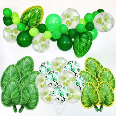 Hawaiian Party Decorations Ballons Tropical Palm Leaves Ball