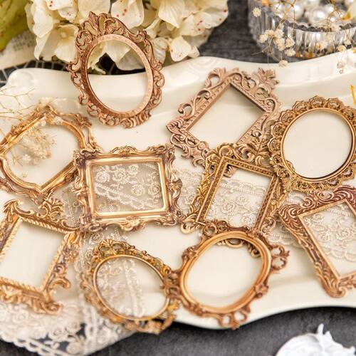 10 pcs 3D Style Hollow frame card material paper Decor Diary