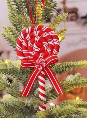 Cute Clay Lollipop Pendant For Christmas Tree Hanging Orname