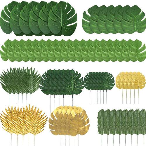 Artificial Tropical Palm Leaves Hawaiian Luau Jungle Safari