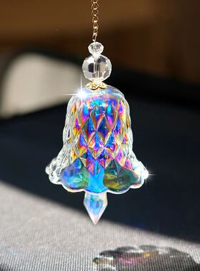 Rainbow Crystal Wind Chime Window Hanging Bell Glass Pendant