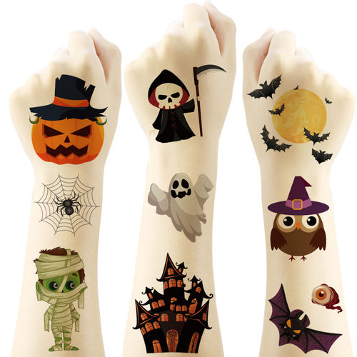 Halloween Tattoo Sticker Cartoon Tattoo Sticker Water Transf