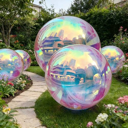 Large enclosed mirror inflatable ball, suitable for wedding