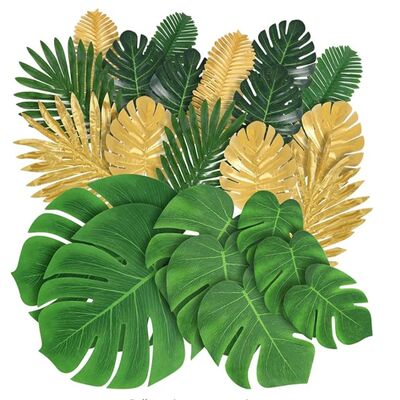Artificial Tropical Palm Leaves Hawaiian Luau Jungle Safari