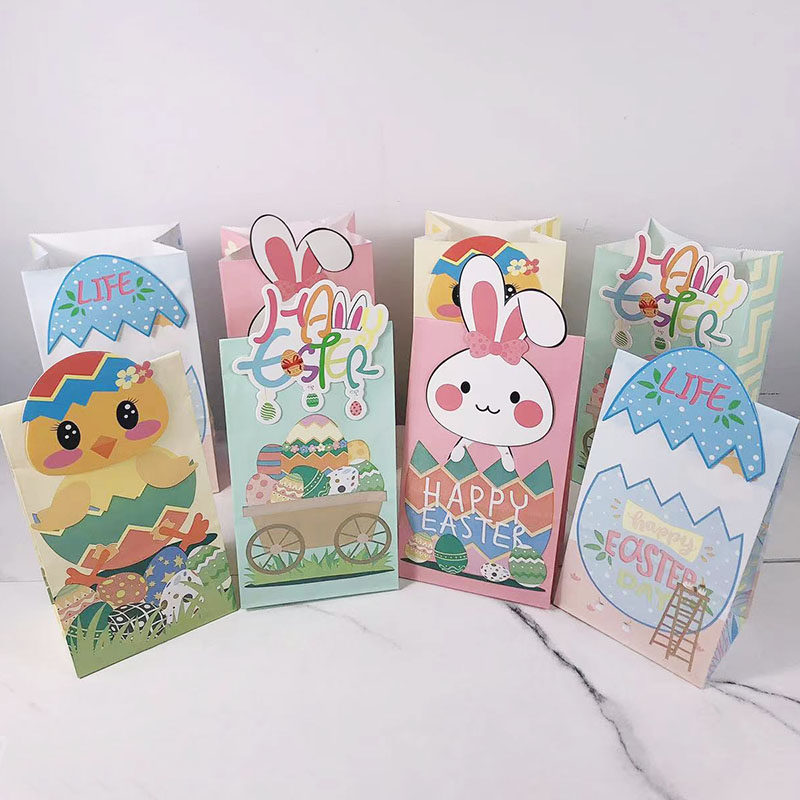 12pcs/lot cute rabbit gift bags candy bags baby shower birth