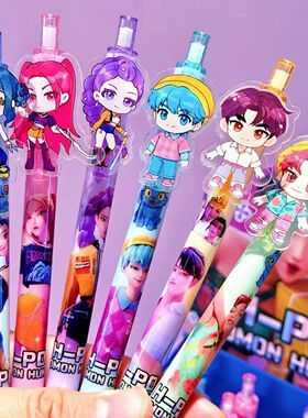 KPop Demon Hunters Gel Pens Kawaii Stationery Anime Derivati