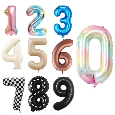 1pc 32/40Inch Number Balloons 0-9 Digit Foil Helium Balloon