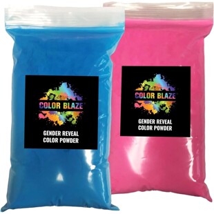 2pounds Baby Gender Reveal Powder Colored Power for Boy or G