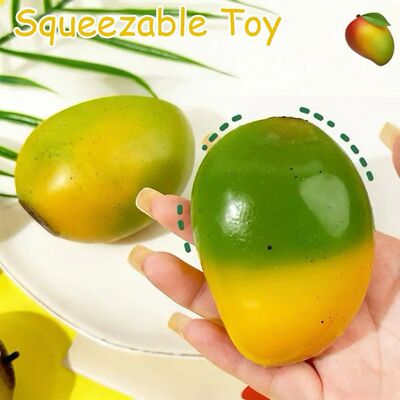 1pcs Squishy Toy Color Changing Mango Mochi Pinching Toy Slo