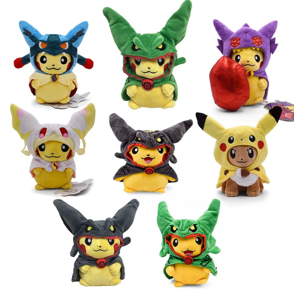 Pikachu Cos Eevee Cosplay Plush Toys Charizard Peluche Lucar