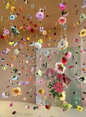 20Pcs Artificial Floating flower Curtain Wedding Couple Phot