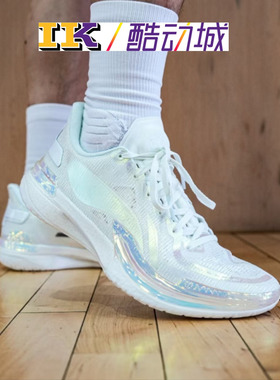 李宁伽马一代男子轻量高回弹篮球专业比赛实战篮球鞋鞋ABAU039-16