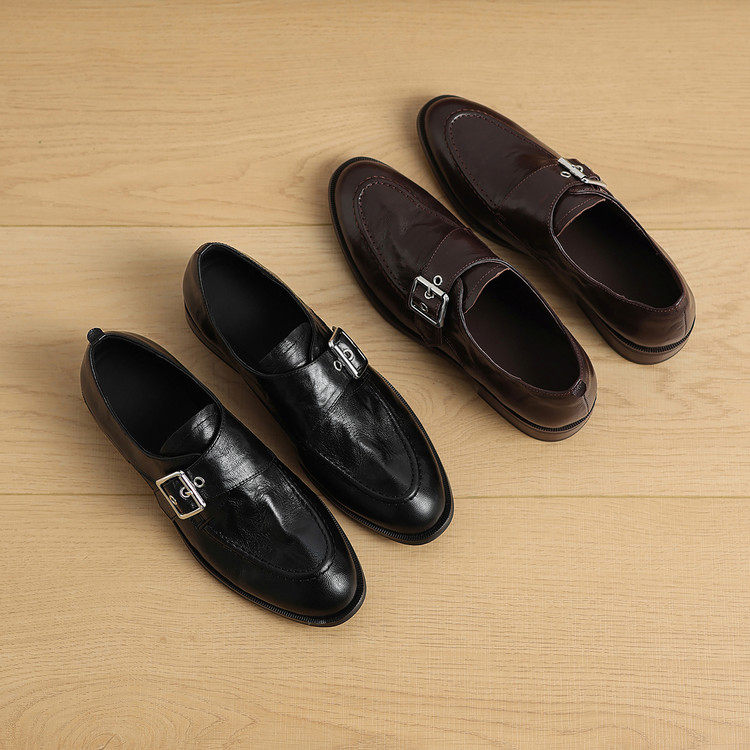 圆头方跟橡胶胶粘工艺头层猪皮深口单鞋,女鞋,深口单鞋,淘宝优惠券,粉丝福利购,淘宝优惠卷