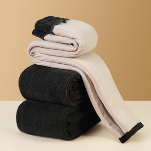 老人保暖加绒加厚外穿棉裤 中老年人裤 子妈妈女秋冬奶奶加肥加大码