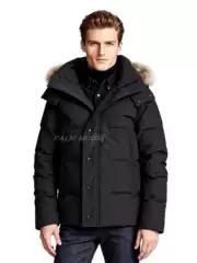 Men Canadian Style Down Jacket Winter Fur Hood Wyndham Parka