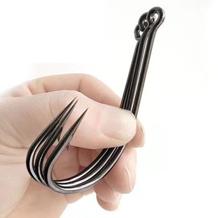 鲶鱼钩带圈管付丸世锚钩超硬窄腹曲柄钩丸世钩歪嘴刀锋锚钩锚鱼钩