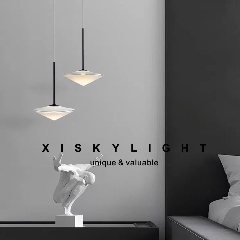 意式极简小吊灯现代客厅餐厅高端玻璃北欧艺术卧室床头背景墙吊灯