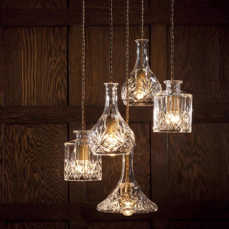 Lee Broom高级感餐厅吊灯吧台2023新款北欧雕花卧室床头玻璃吊灯