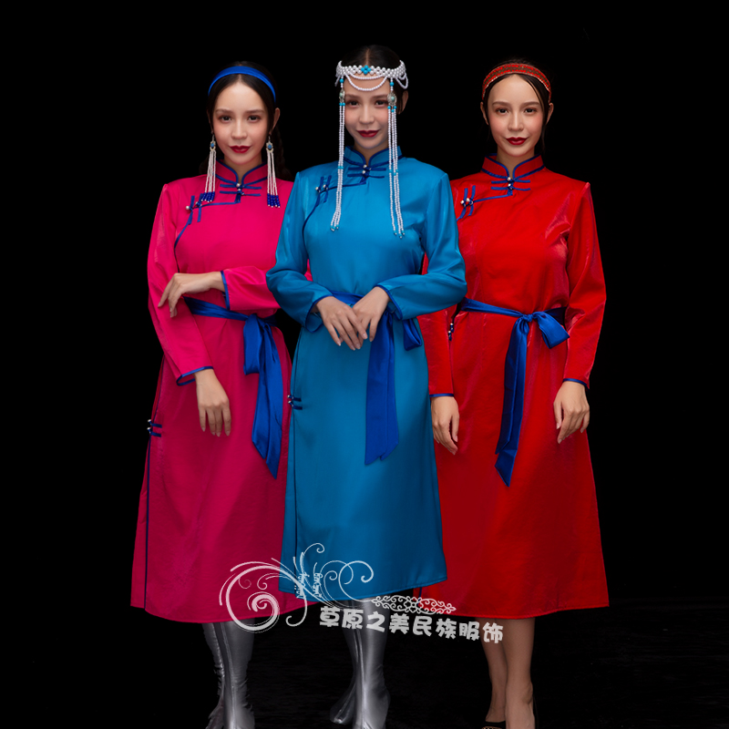 蒙古袍日常生活民族风服饰新品