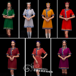 夏季蒙古袍日常装演出服新品