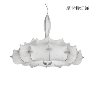 现代简约蚕丝飞艇吊灯蚕茧吊灯酒店工程会所别墅布艺蚕丝灯具灯饰