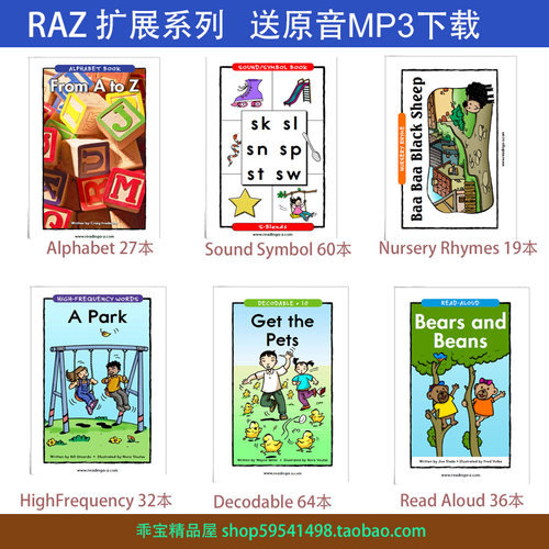 RAZ KIDS 字母，Decodable 自然拼读，Sound Symbol,  Read Aloud