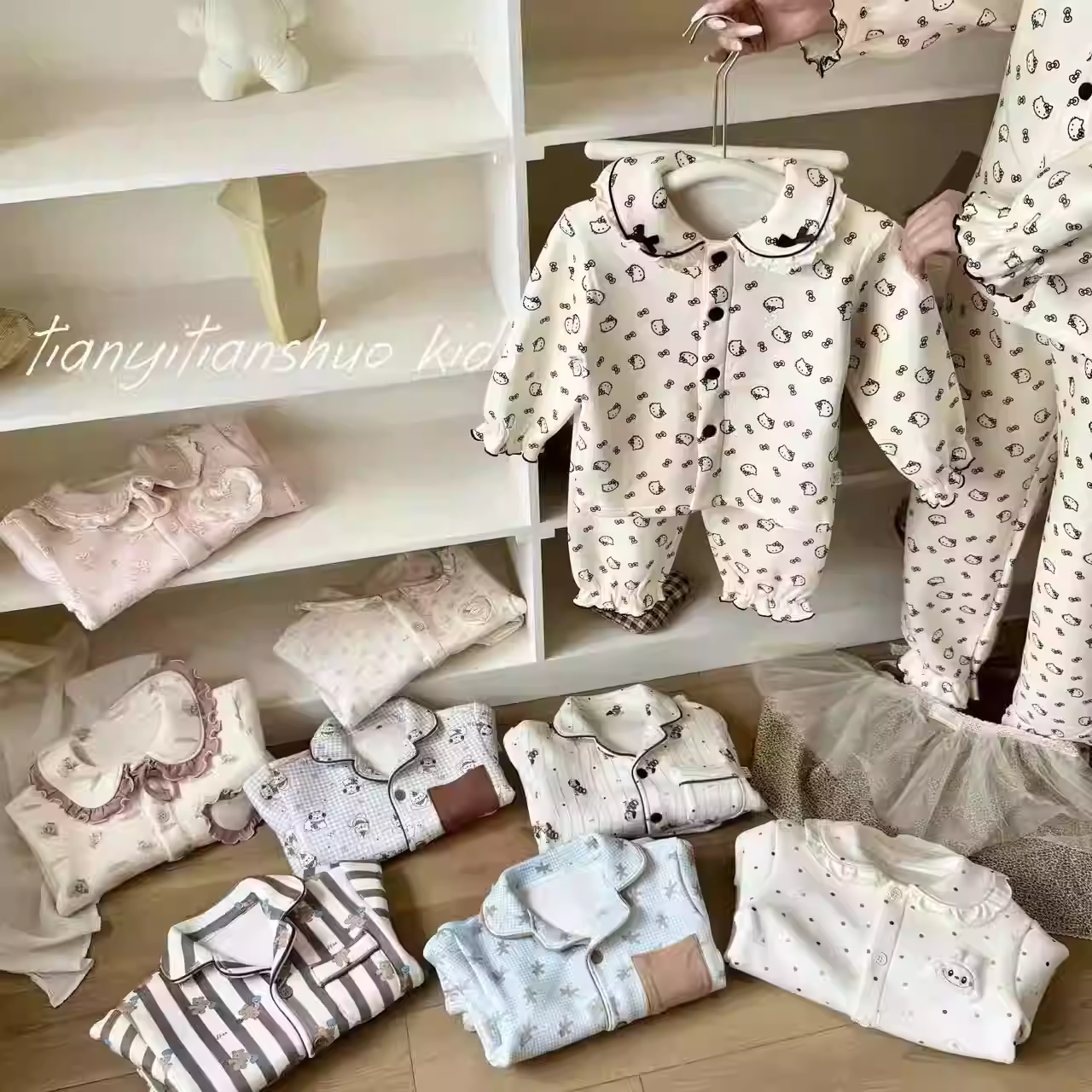 【蛋卷妈】亲子装 | 羊毛蚕丝加厚睡衣25744