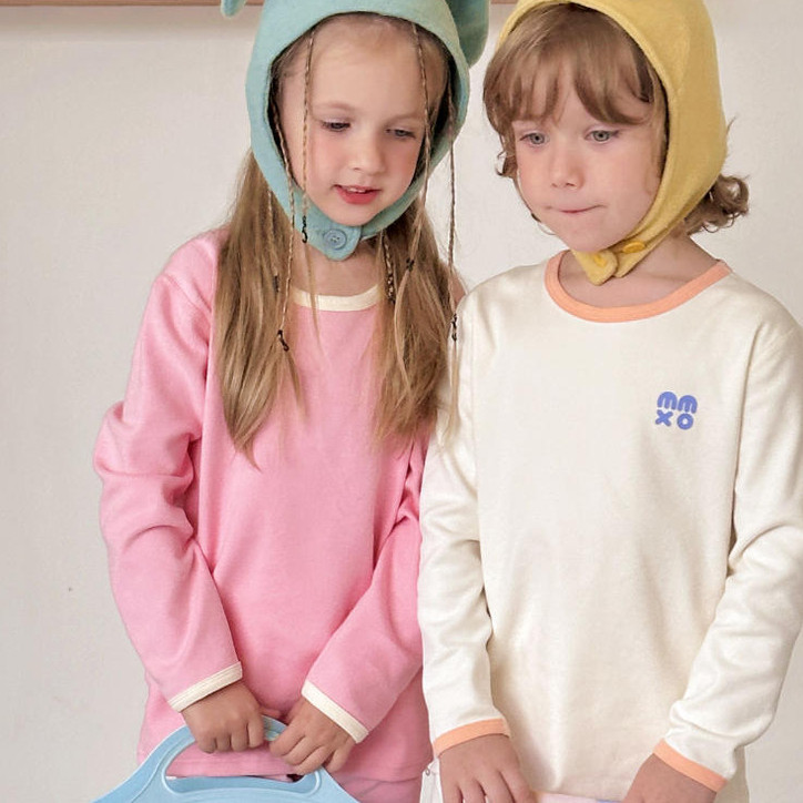 【蛋卷妈】360g高克重纯棉 | 新疆长绒棉净色拉架家居服套装52204