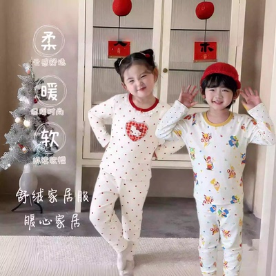 【栗子专属】【360g舒绒】卡通束口舒绒加厚套装25883