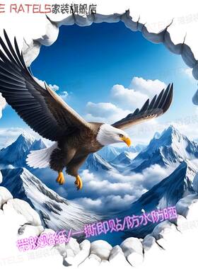 PVC防水防晒自粘3d贴画无痕背胶