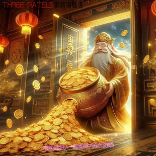 财神爷送财中式吉祥贴画客厅海报龙年招财门窗贴纸墙上玄关装饰画