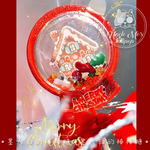 红色小屋圣诞节摇摇乐棒棒糖墨大叔定制水晶糖果姜饼屋礼物零食