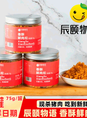 辰颐物语香酥鲜猪肉松罐装拌饭粥